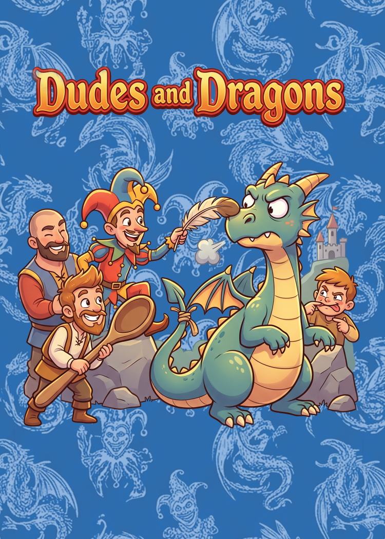 Dudes and Dragons card back
